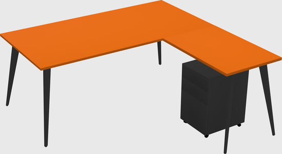 Modern L-shaped Office Desk