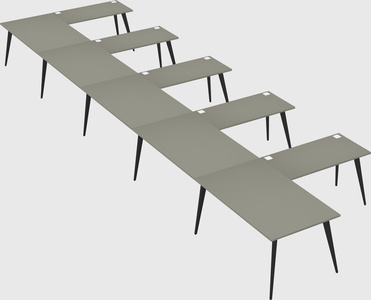 Modern l-shaped office desk
