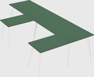Modern l-shaped office desk