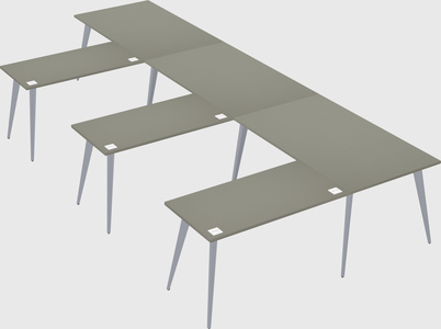 Modern l-shaped office desk