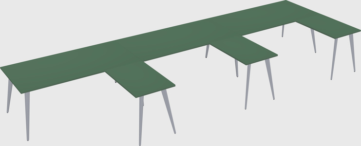 Modern l-shaped office desk