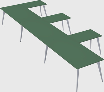 Modern l-shaped office desk