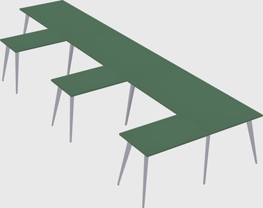 Modern l-shaped office desk