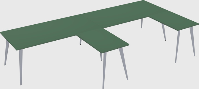 Modern l-shaped office desk