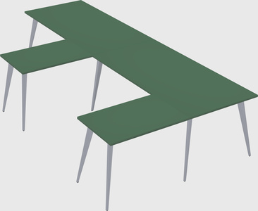 Modern l-shaped office desk