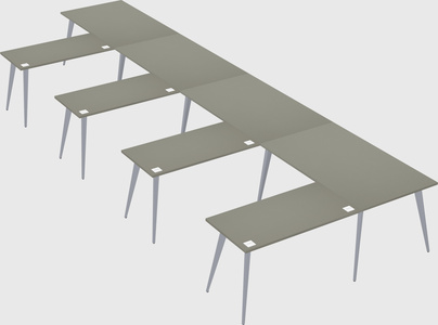 Modern l-shaped office desk