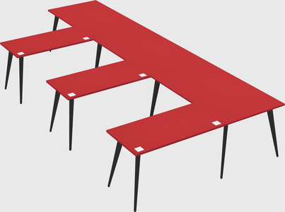 Modern l-shaped office desk