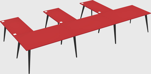 Modern l-shaped office desk