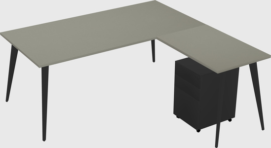 Modern L-shaped Office Desk