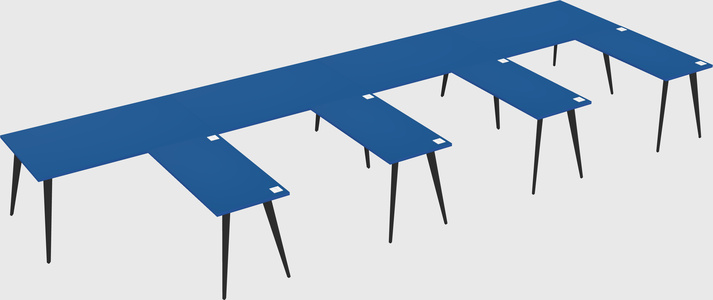 Modern l-shaped office desk