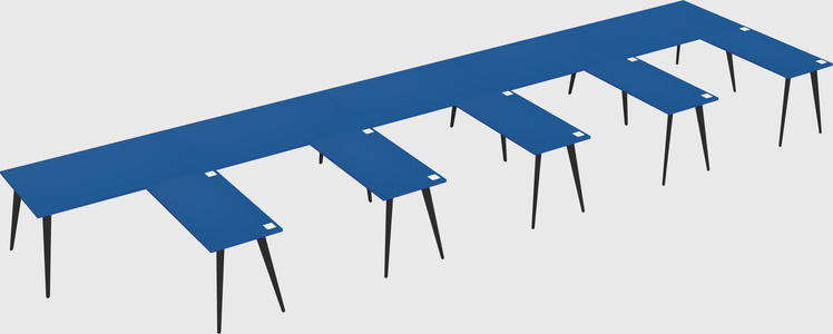 Modern l-shaped office desk