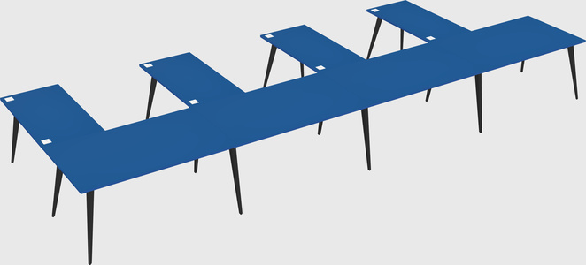 Modern l-shaped office desk