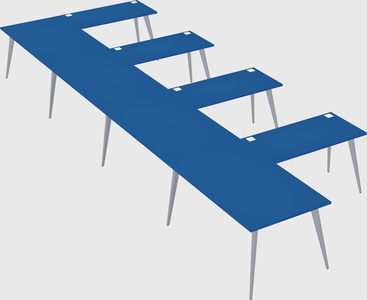 Modern l-shaped office desk