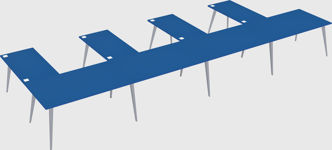 Modern l-shaped office desk