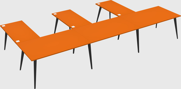 Modern l-shaped office desk
