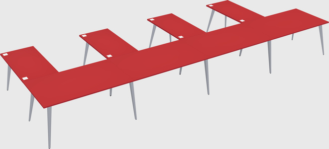 Modern l-shaped office desk