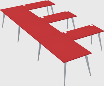 Modern l-shaped office desk