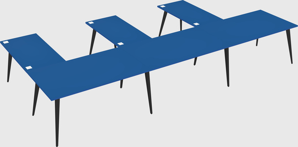 Modern l-shaped office desk