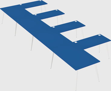 Modern l-shaped office desk