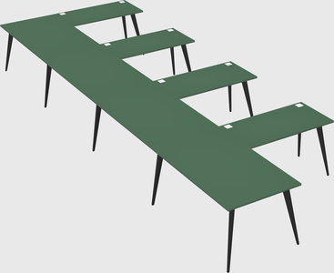 Modern l-shaped office desk