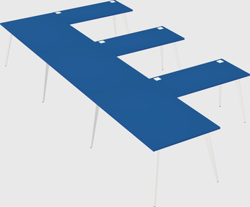 Modern l-shaped office desk