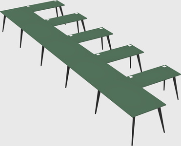 Modern l-shaped office desk