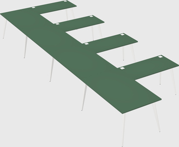 Modern l-shaped office desk