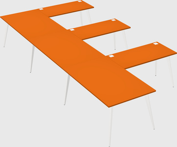 Modern l-shaped office desk