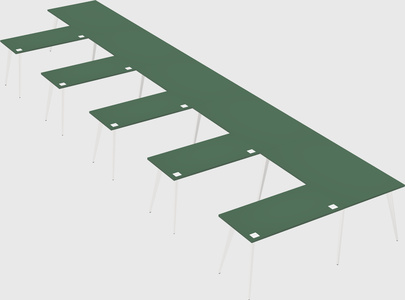 Modern l-shaped office desk