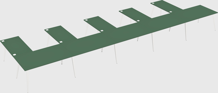 Modern l-shaped office desk