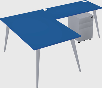Modern l-shaped office desk
