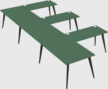 Modern l-shaped office desk