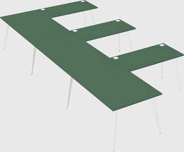 Modern l-shaped office desk