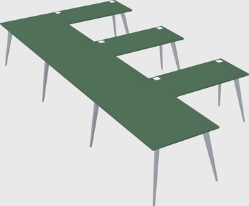 Modern l-shaped office desk
