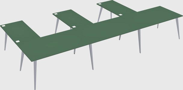 Modern l-shaped office desk