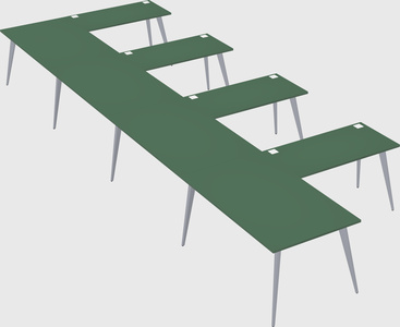 Modern l-shaped office desk