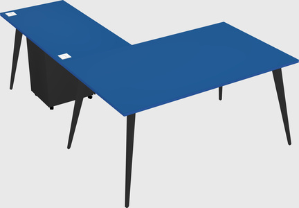 Modern l-shaped office desk