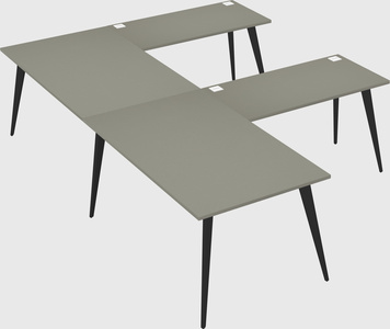 Modern l-shaped office desk