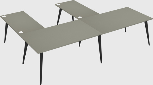 Modern l-shaped office desk