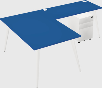 Modern l-shaped office desk