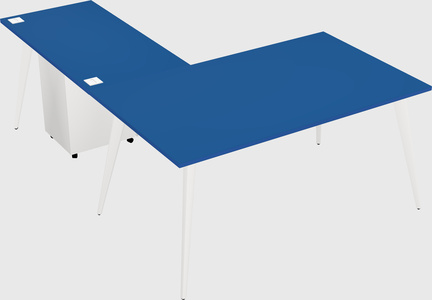 Modern l-shaped office desk
