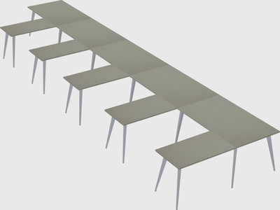 Modern l-shaped office desk