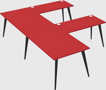 Modern l-shaped office desk