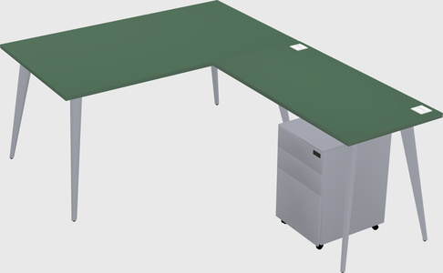 Modern L-shaped Office Desk