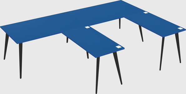 Modern l-shaped office desk