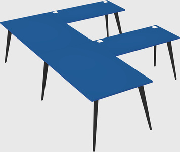 Modern l-shaped office desk