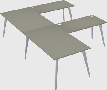 Modern l-shaped office desk