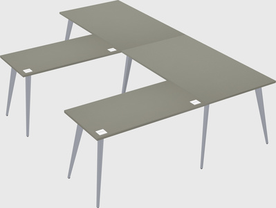 Modern l-shaped office desk
