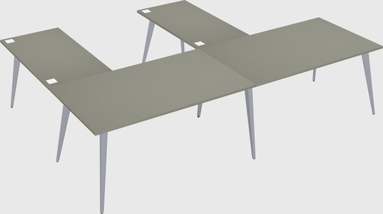 Modern l-shaped office desk