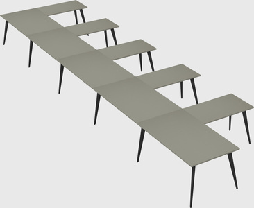 Modern l-shaped office desk